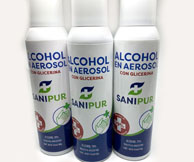 ALCOHOL EN AEROSOL CON GLICERINA SANIPUR