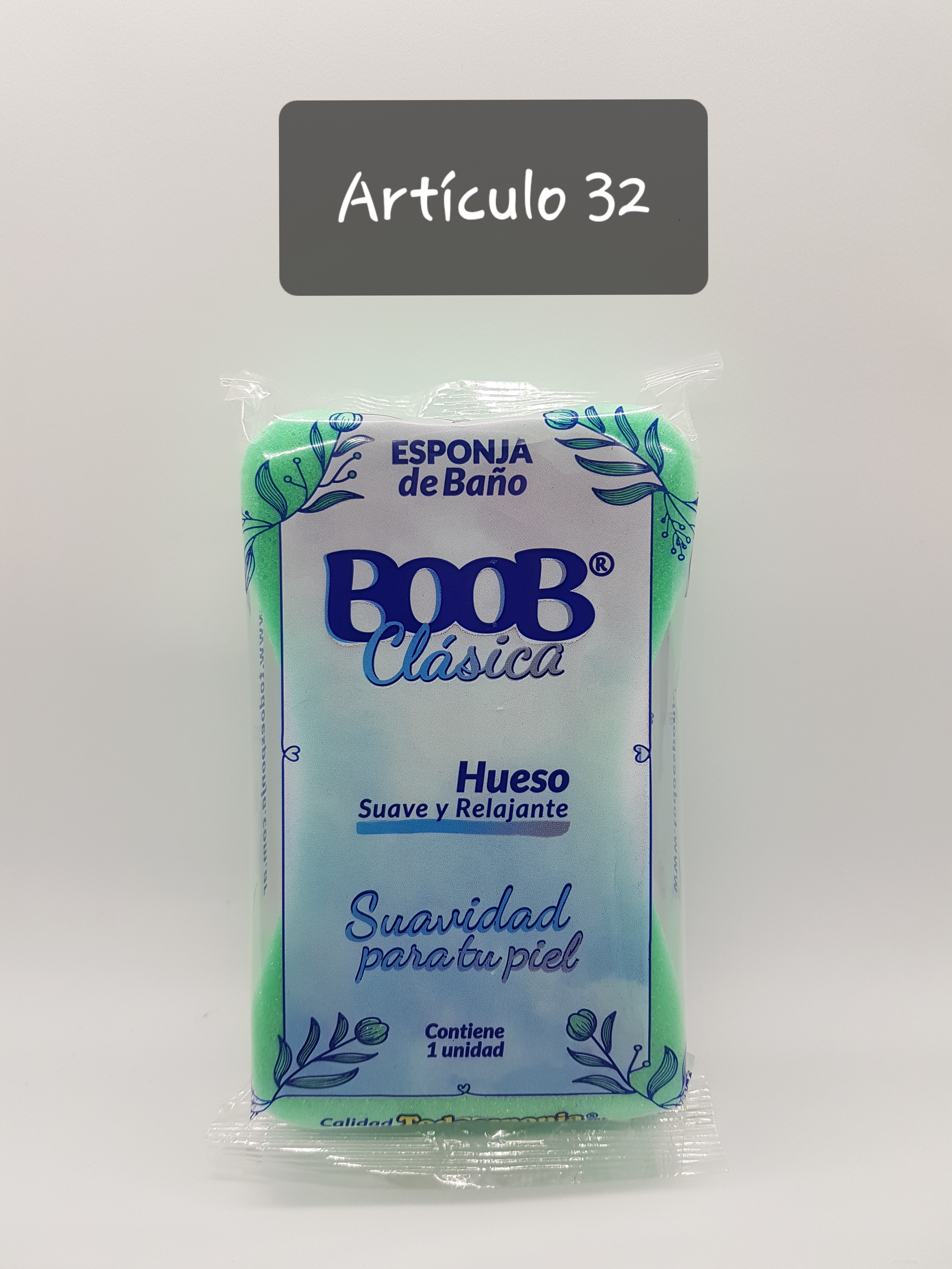 ESPONJA DE BAÑO HUESO 