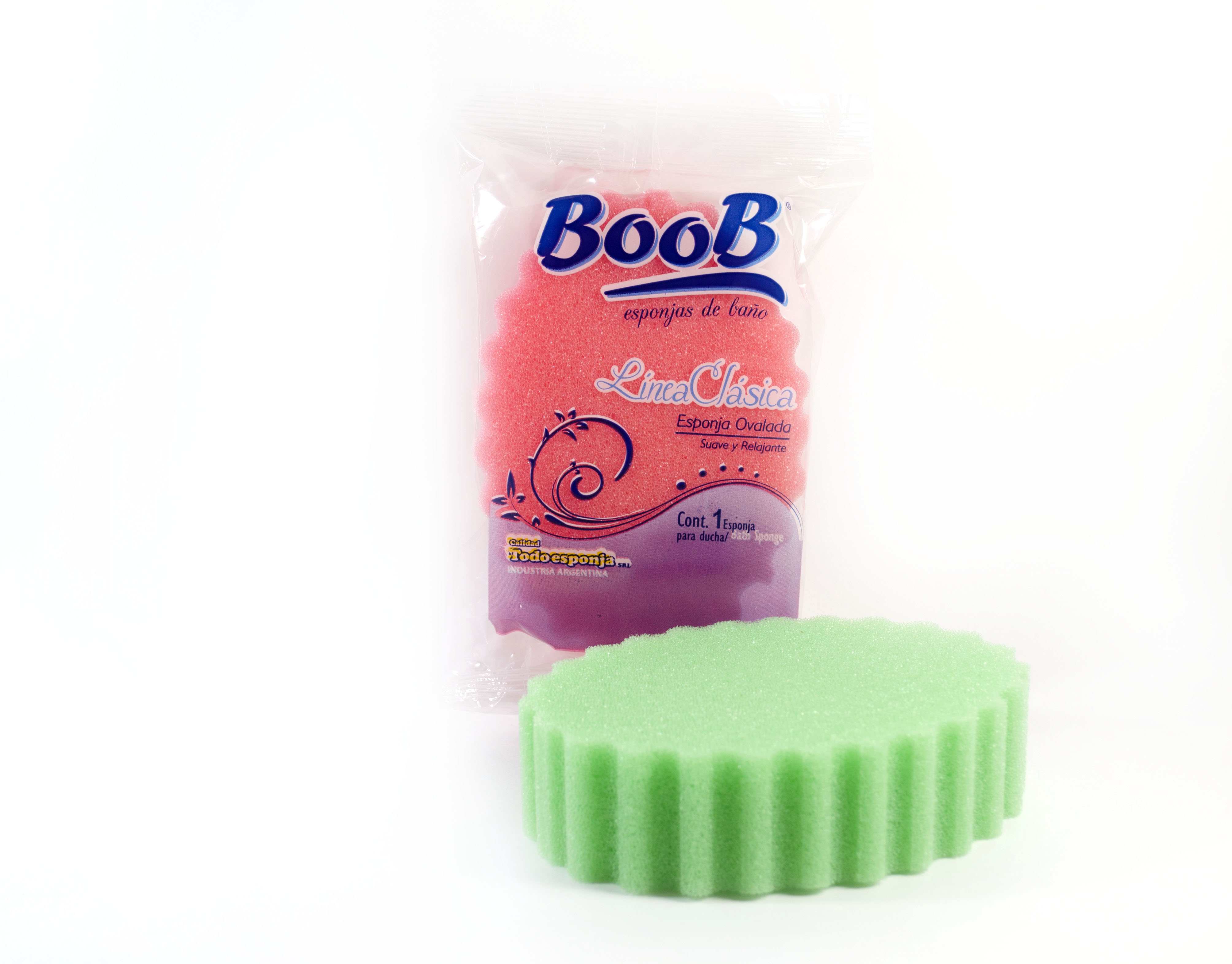 ESPONJA DE BAÑO OVALADA 