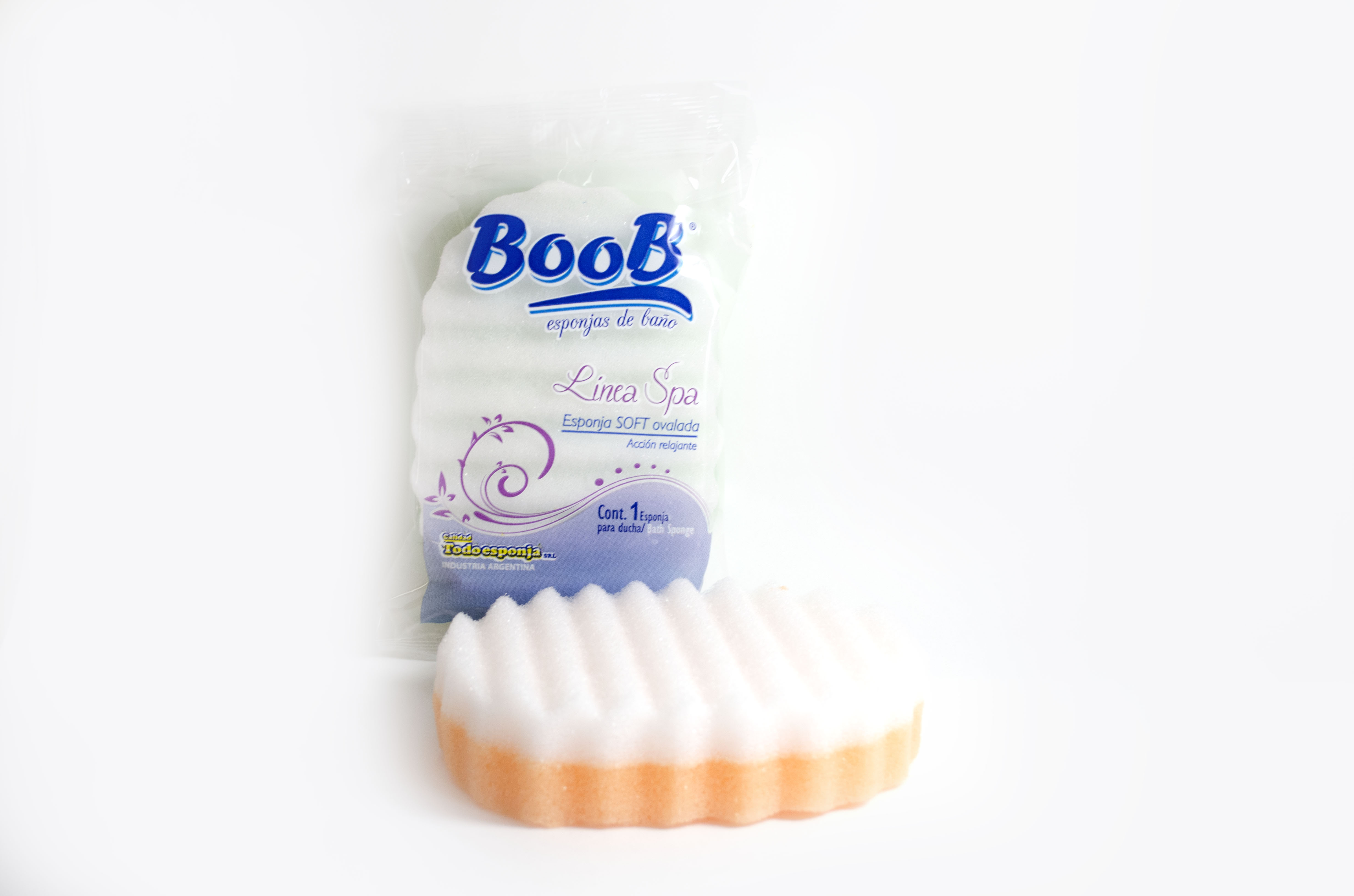 ESPONJA DE BAÑO OVALADA SOFT 