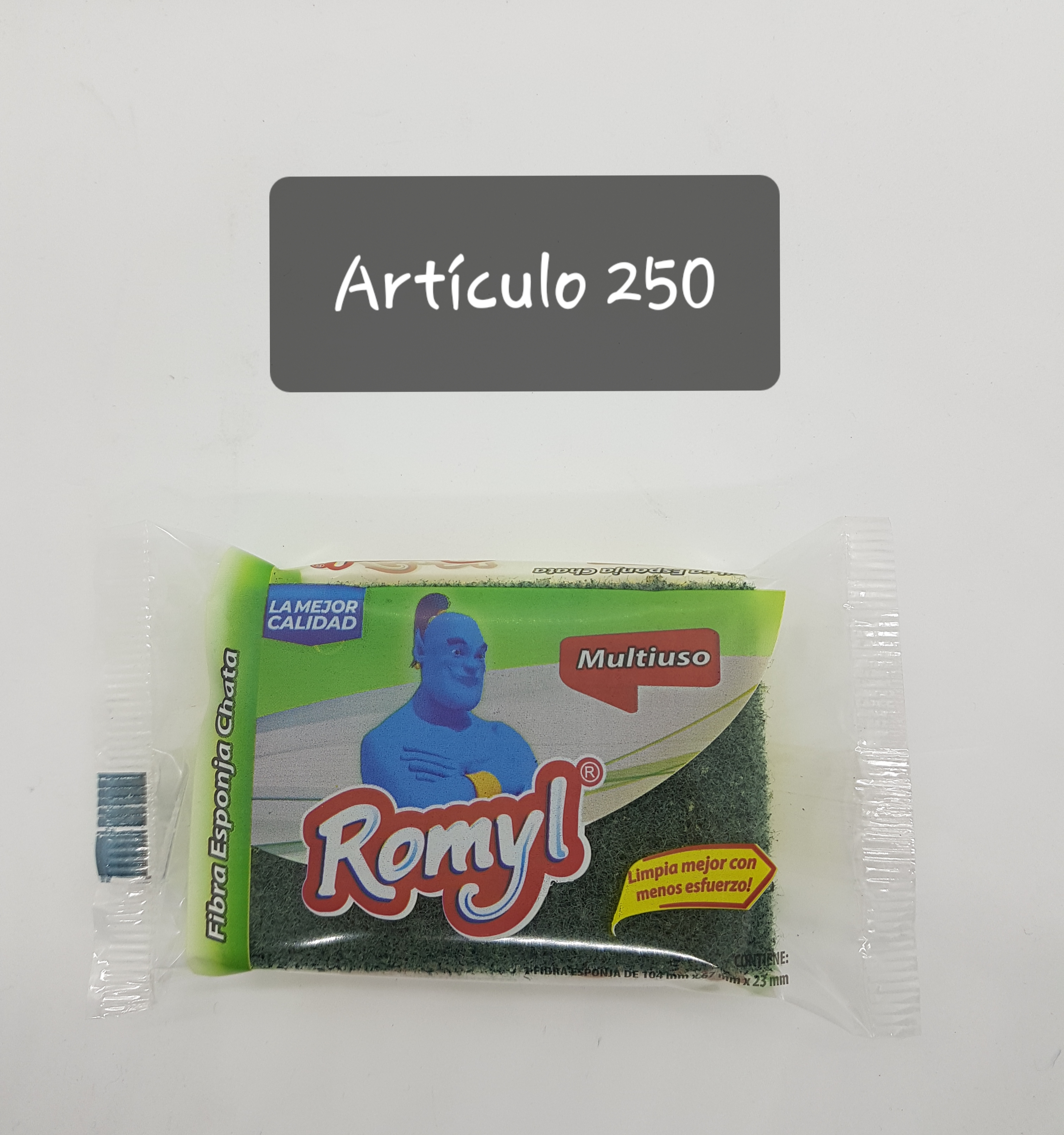 FIBRA ESPONJA CHATA CON FIBRA MULTIUSO