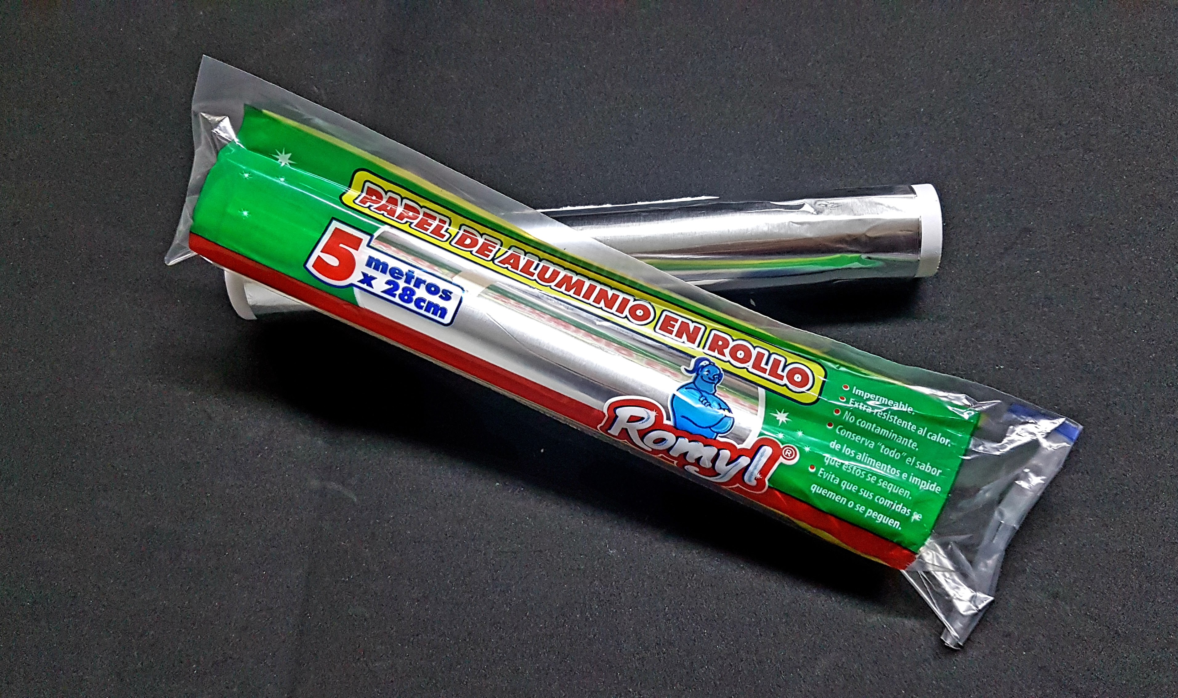 PAPEL ALUMINIO EN ROLLO x 5mtrs.