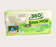 SPIN MOP 360° 1BALDE + 2 MOPAS MICRO FIBRA 